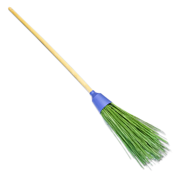 Метла полипропиленовая круглая с черенком/73368/63217