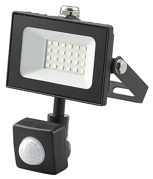 Прожектор светодиодный с датчиком движения 20 вт/5500K/IP65/GENERAL