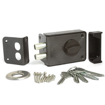 Замок накладной ЗН1-3-1 Зенит/серебро