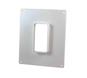 Площадка торцевая пластик с выходом 110*55 вертикальная ТПП511