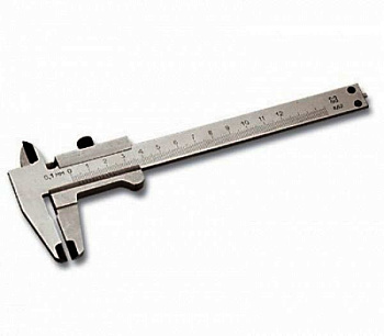 Штангенциркуль металлический тип 1, класс точности 2, 125мм, шаг 0,1мм/3445-125