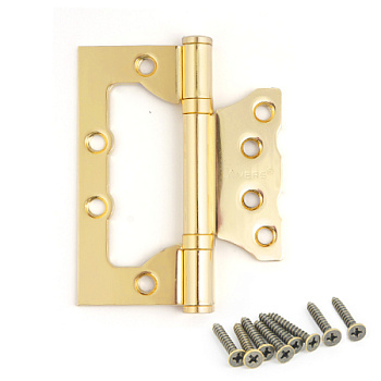 Петля БАБОЧКА AVERS  ПН-100*75*2,5-В2-G золото без врезки