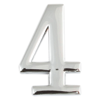 Цифра Apecs "4" хром  