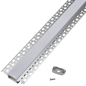 Профиль алюминиевый с рассеивателем для ленты 2м/14*61 мм