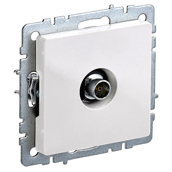 Розетка TV оконечная BRITE белая 10A РТБ11-0-БрБ