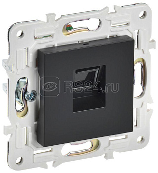 Розетка компьютерная RJ45 кат.5E SKANDY SK-K01Bl черн. IEK