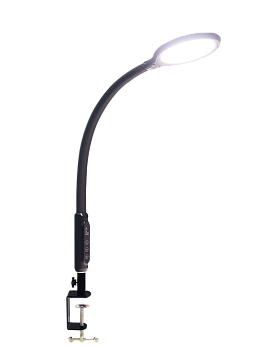 Настольный светодиодный  светильник на струбцине TL-410B 18Вт черный