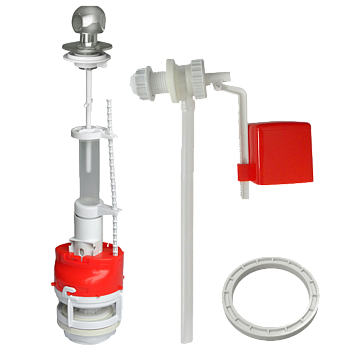 ИНКОЭР Арматура для сливного бачка  (шток,старт-стоп) боковой подвод /СБА-Бпд-А-В/23660****