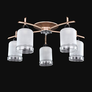 Люстра еврокаркасы 1-3010-5-mattFG+CR E14