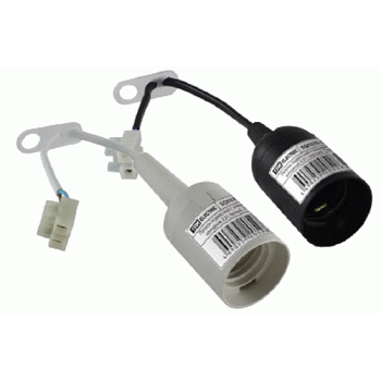 Патрон подвесной с клеммной колодкой Е27 черный/TDM