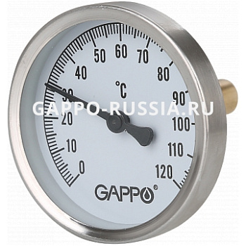 Термометр биметаллический с погружной гильзой G1474 1/2