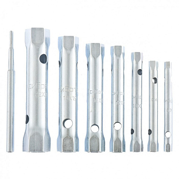 Набор ключей трубчатых торцевых, 8 предметов Сибртех/13713