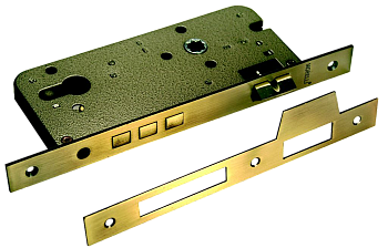 L03 AB замок с тремя ригелеми под ключевой цилиндр MORELLI  Цвет - Античная бронза