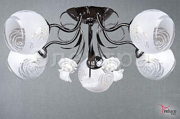 Светильник потолочный 11400-0.3-05 ZZN WT E27 60W черный/белый