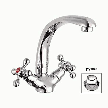 Смеситель кухня LEDEME литой излив большой корпус L4426