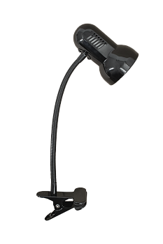 Настольный светильник на прищепке 40Вт  MT2023 черный глянец Е27