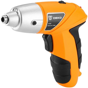 Аккумуляторная отвертка DEKO ZKS4, 4B, 0.6 Aч, з/у с набором остнастки 10 шт, 4Hм