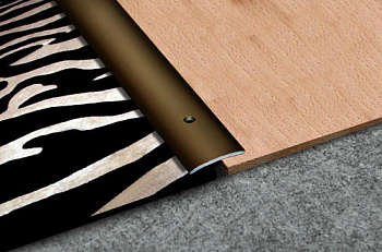 Порог-стык полукруглый 20мм-90см бронза