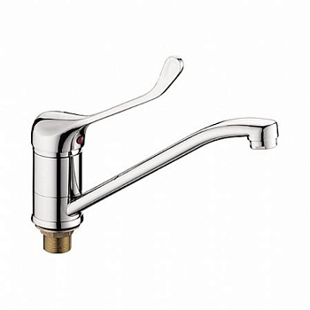 Смеситель  LEDEME для  кухни,  хирургическая ручка, латунь, керамический картридж d=40/L4579-2