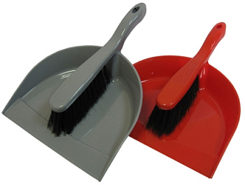 Комплект совок 23*30см + сметка 26*3,5 ворс 5см "Идеал" 