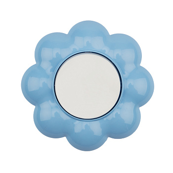 Выключатель 1кл.  KRANZ HAPPY Ромашка с/у/ белый-голубой