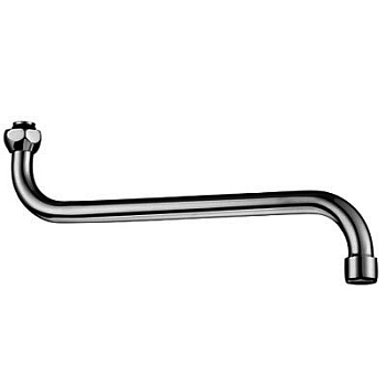 Излив для ванны круглый  S-обр 35 см (РУС)  /9470/PS440