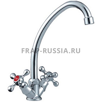 Смеситель для кухни, силумин, керамическая кран-букса Frap F4008