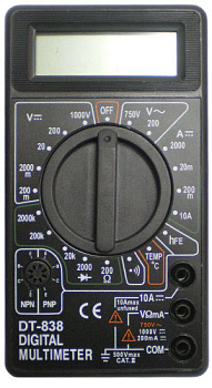 DT838 (М838) мультиметр цифровой