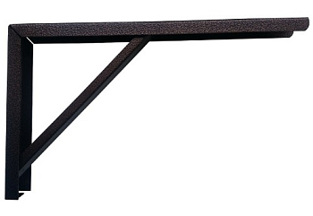 Кронштейн стальной разборный 380мм черный