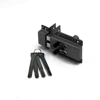 Замок накладной КОМАЗ прямой ригель г.Спб