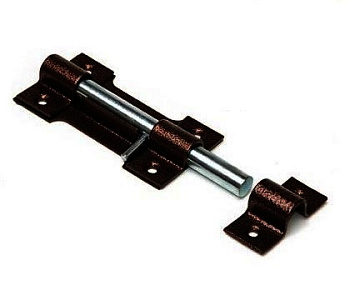 Засов дверной со стопором ЗЩ-016/накладной круглый