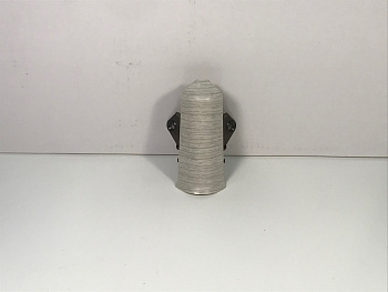 Угол наружный к плинтусу 70мм ясень серый 253