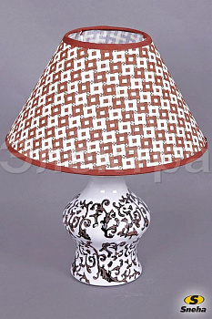 Светильник настольный 0321/C MT Е14 40W белый/серый