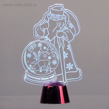 Подставка световая "ДЕД МОРОЗ"14,5*9см.1Led. RGB 2446497