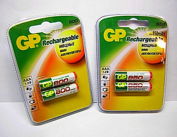 Аккумулятор GP 850mA 1,2V R03