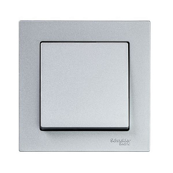 Выключатель одноклавишный сталь сх.1 10А AtlasDesign