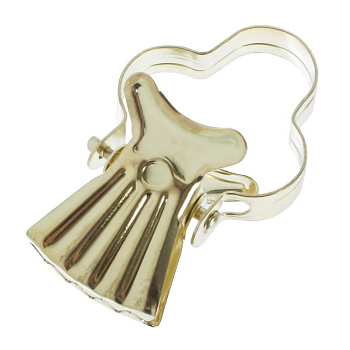 Зажим для колец, для тяжелых штор, металл D35 Латунь (10шт)