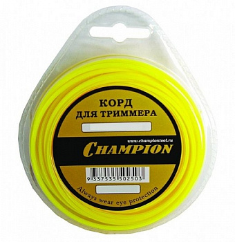 Леска для трим. CHAMPION 2,4мм*15м (круглый)