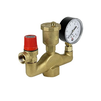 Группа безопасности латунная Классик Valfex 3бар 