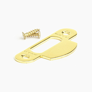 Ответная планка 504.18 80мм с заходом золото