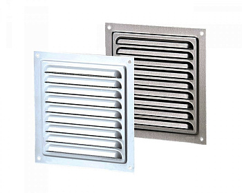 Решетка МВМ 150с белая металлическая с сеткой(150*150)/150*150ВРС******