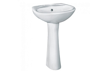 Умывальник Соната белый 55см с отверстием