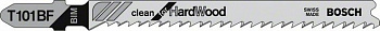 Пилка для лобзика по ламинату BOSCH T101 BF, 74 мм чистый рез, BIM
