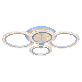 Светодиодная люстра 8003/4 WHT 76W+8W RGB 