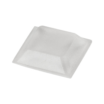 Бампер прозрачный самокл. квадрат 12,7*12,7/3  (8шт)