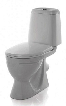 Унитаз-компакт ИДЕАЛ (арматура уклад1 режим , сиденье полипропилен) косой выпуск