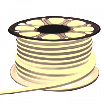 Лента гибкий неон 2835 120LED/220V/9,6Вт 1м/теплый белый/3000К/ IP67