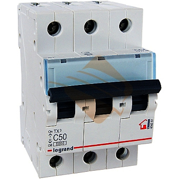 Автомат LEGRAND ТХ3/RX3 3Р С50А 4.5кА
