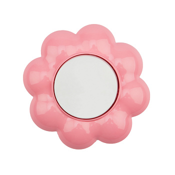 Выключатель 1кл.  KRANZ HAPPY Ромашка с/у/ белый-розовый