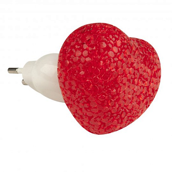 Ночник  DTL-309 "СЕРДЦЕ" красный/0.1W/Uniel